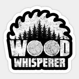 Wood Whisperer - Carpenter Lumberjack Distressed Style Sticker